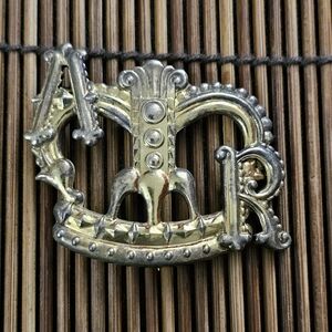 Sterling Silver,10k 1951 American Royal Queen Contest Yellow Gold Brooch...